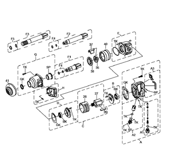 Figure 0 Diagram and Parts List for CP7782-SP6  Chicago Pneumatic Wrench